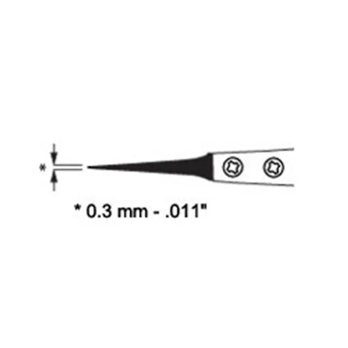精密用ピンセット(デルリン/ステンレス製) 120mm EA595AP-15 4518340771277【別送品】