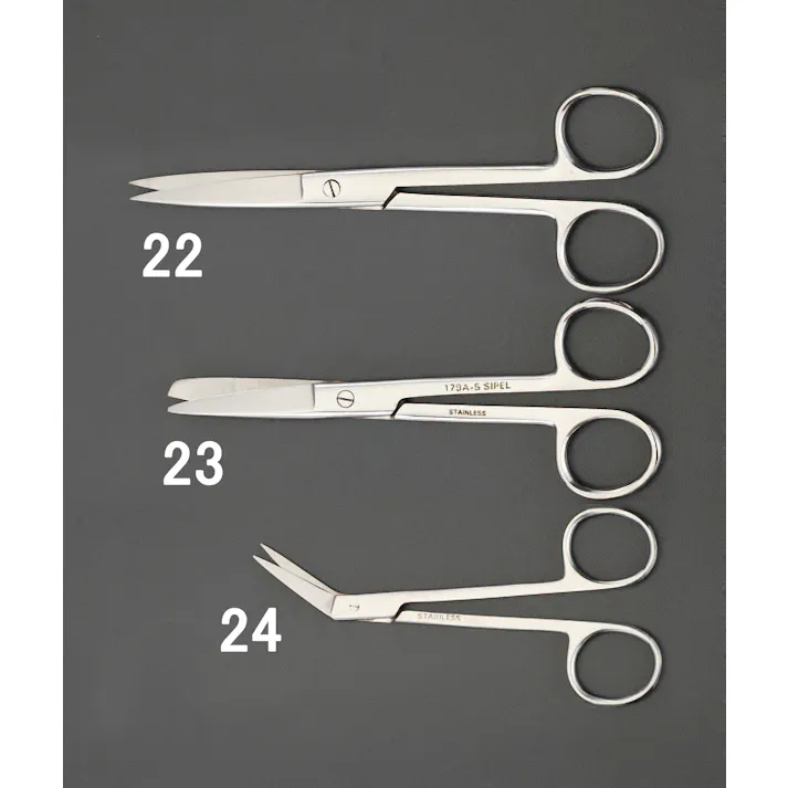 はさみ(精密・アングルヘッド/ステンレス製) 118mm EA540ME-24 4518340772052【別送品】