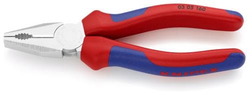 KNIPEX(クニペックス) 電工ペンチ(グリップ付/メッキ) 160mm EA534KC-21 4518340781627【別送品】