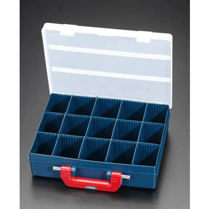 ESCO 342x290x90mm パーツケース(クリア/グリーン) EA508KD-35 4518340802063(CDC)【別送品】