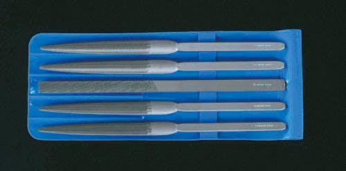精密やすり(平・半丸・5本組/中・細目) 210mm EA521VS 4518340868786【別送品】