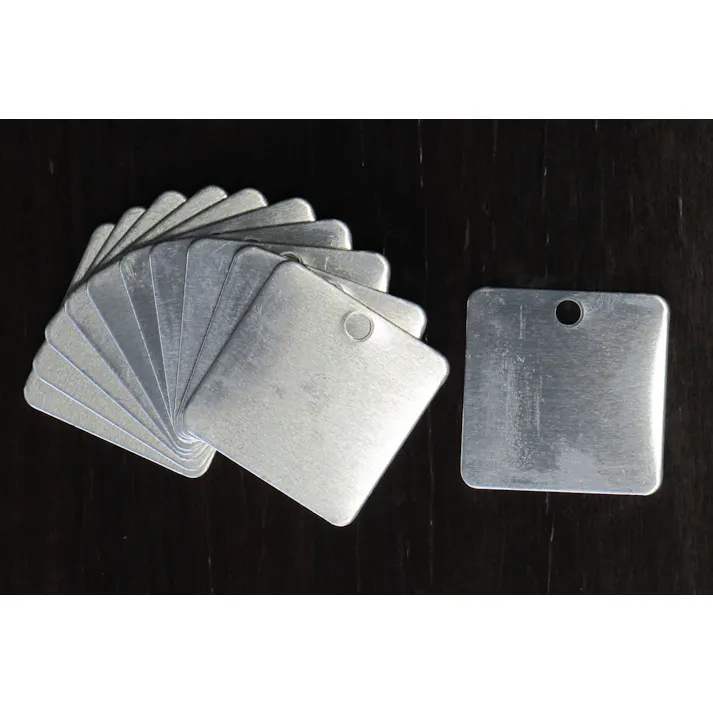 タグブランク(アルミ 角/10枚) 32x32mm EA591HC-2 4518340870307【別送品】