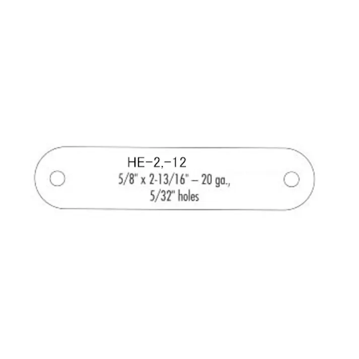タグブランク(アルミ 長丸/10枚) 16x71mm EA591HE-2 4518340870635【別送品】