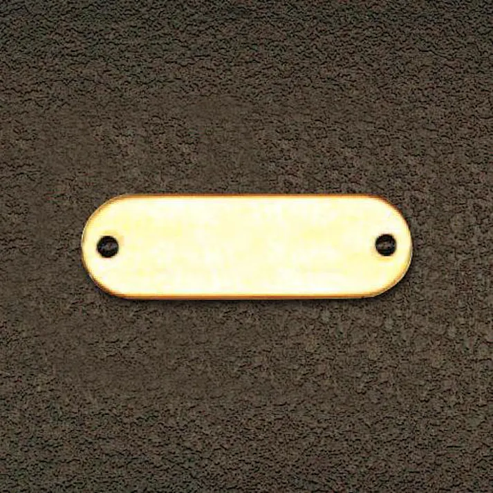 ESCO 16x48mm タグブランク(真鍮 長丸/10枚) EA591HE-11 4518340870673(CDC)【別送品】