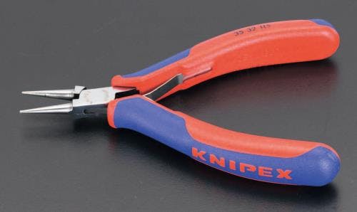 KNIPEX(クニペックス) 115mm 精密用プライヤー(グリップ・バネ付/丸