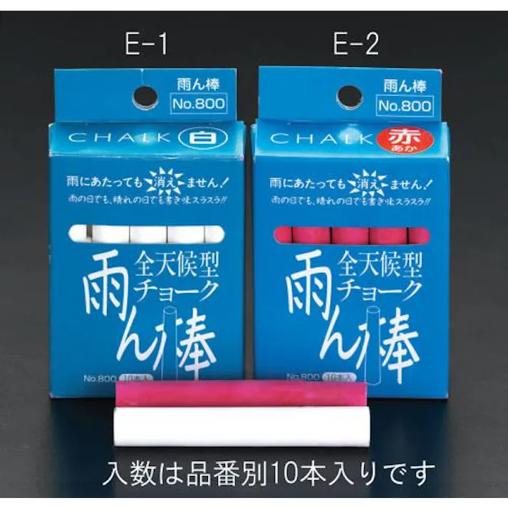 ESCO 乾湿両用チョーク(白/10本) EA581E-1 4518340881747(CDC)【別送品】