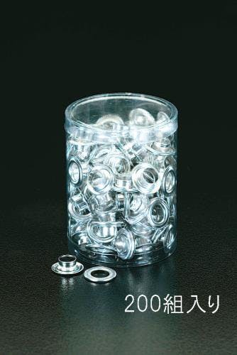 両面ハトメ(アルミ製/200組) 10mm EA576ML-2 4518340893078【別送品】
