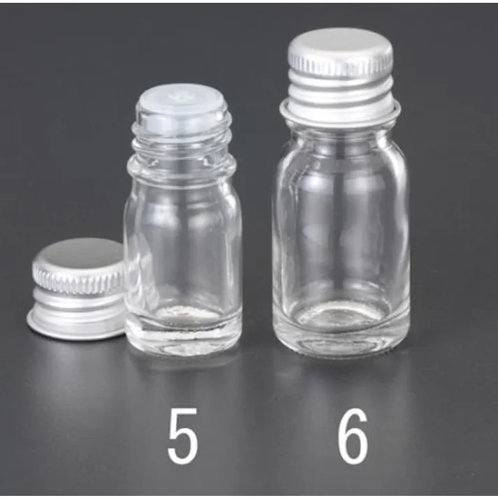 ESCO φ27x60mm/10ml ガラス容器(アルミキャップ) EA508AR-6 4548745017595(CDC)【別送品】