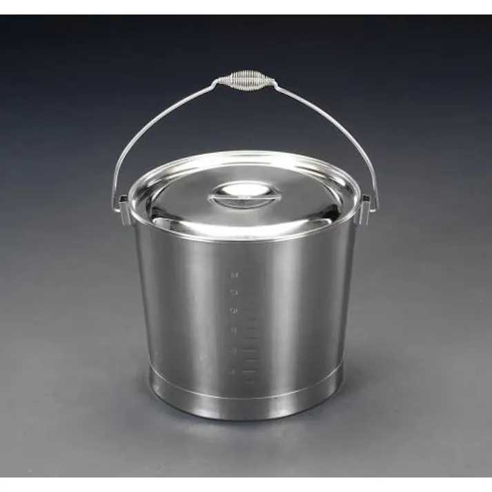 バケツ・ふた付(ステンレス製) 20L EA508S-14 4548745022728【別送品】