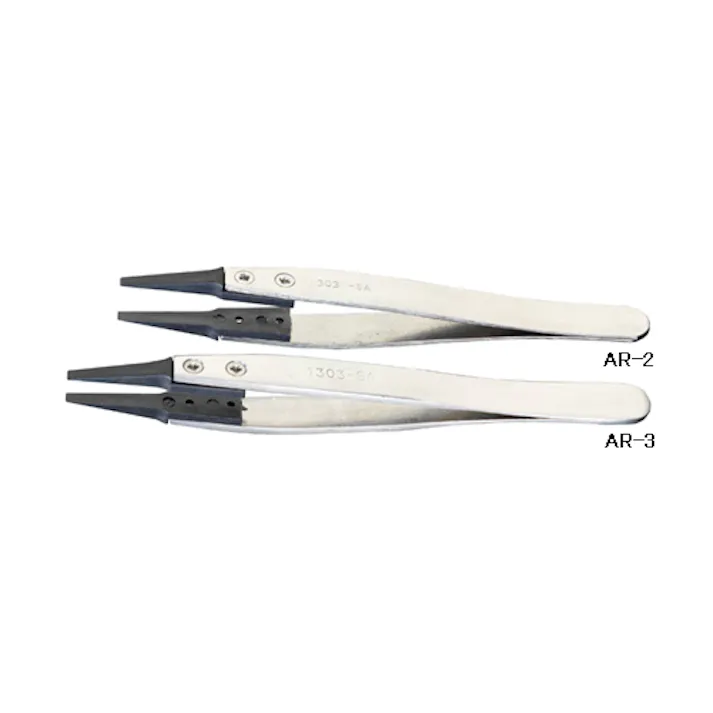 精密用ピンセット(ステンレス製 ESD) 115mm EA595AR-3 4548745024654【別送品】