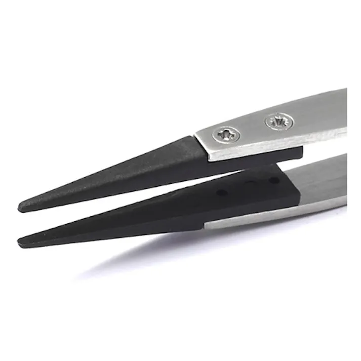 精密用ピンセット(ステンレス製 ESD) 110mm EA595AR-18 4548745024913【別送品】