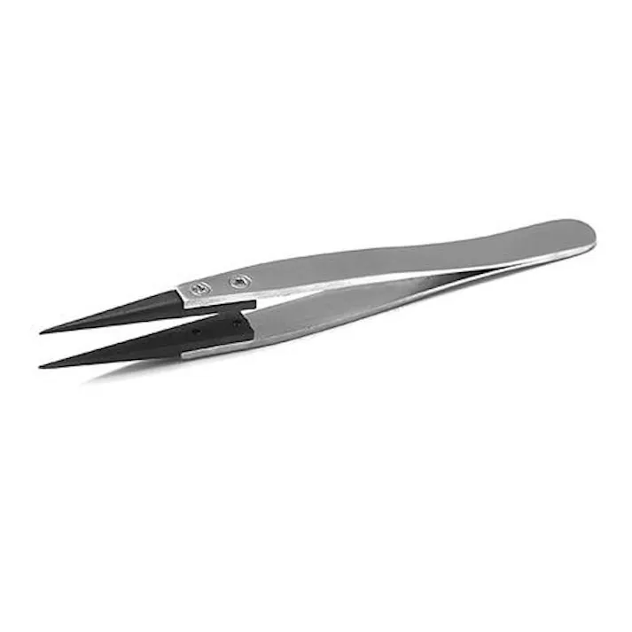 ESCO 110mm 精密用ピンセット(ステンレス製 ESD) EA595AR-6 4548745025163(CDC)【別送品】