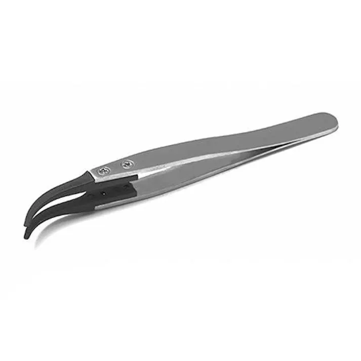 ESCO 110mm 精密用ピンセット(ステンレス製 ESD) EA595AR-20 4548745025453(CDC)【別送品】