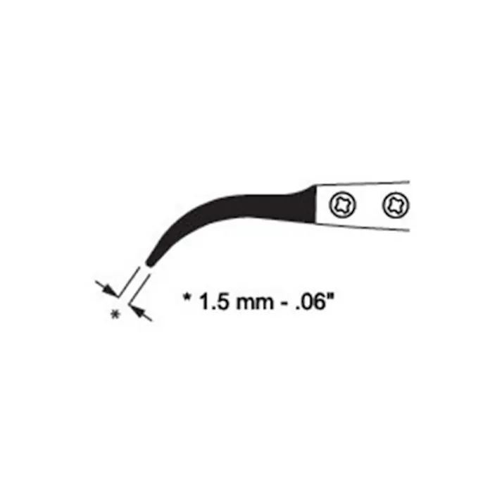 精密用ピンセット(ステンレス製 ESD) 120mm EA595AR-21 4548745025460【別送品】