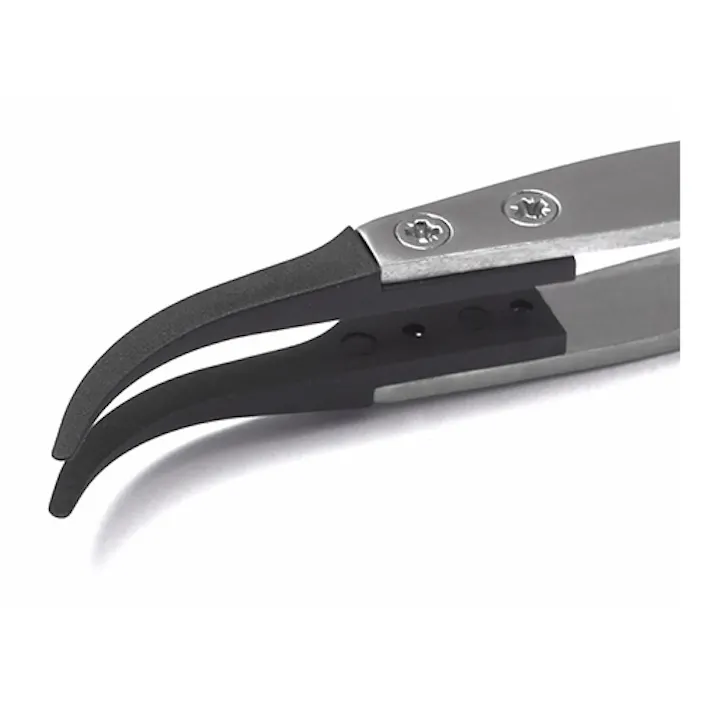 精密用ピンセット(ステンレス製 ESD) 120mm EA595AR-21 4548745025460【別送品】