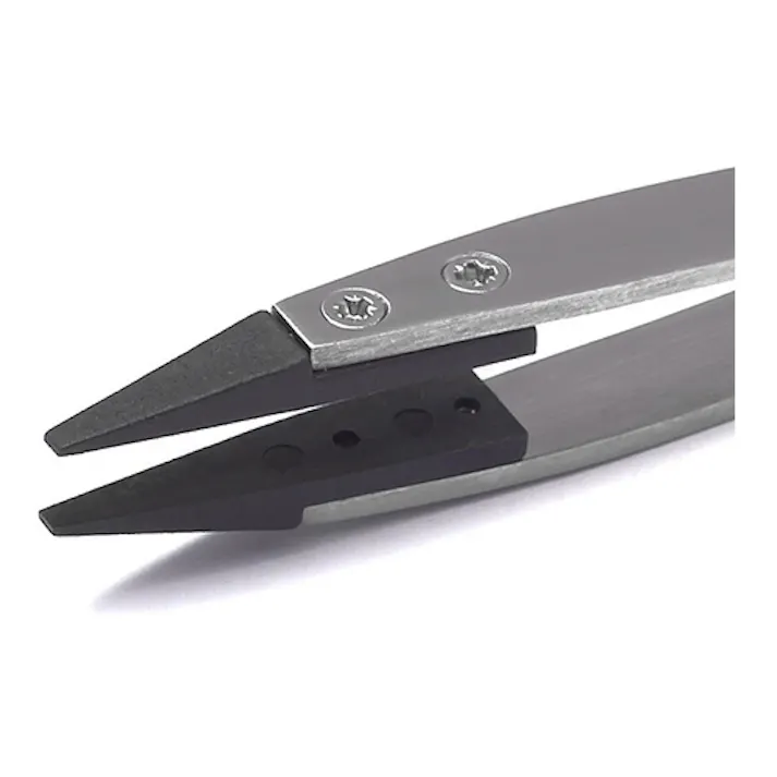 精密用ピンセット(ステンレス製 ESD) 115mm EA595AR-34 4548745026009【別送品】