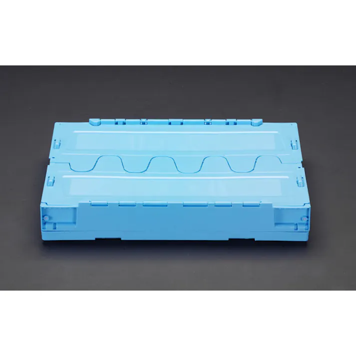 三甲(サンコー) 折畳コンテナ(透明/蓋) 530x366x281mm/41.6L EA506AA-1 4548745057416【別送品】