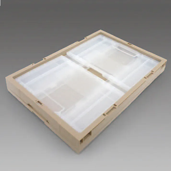 折畳コンテナ(ベージュ) 650x440x329mm/75L EA506AH-19 4548745089127【別送品】