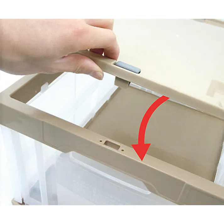 折畳コンテナ(ベージュ) 650x440x329mm/75L EA506AH-19 4548745089127【別送品】