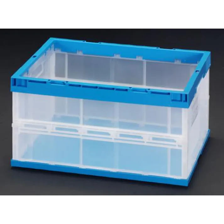 ESCO 530x366x320mm/50L 折畳コンテナ(青) EA506AH-12 4548745089141(CDC)【別送品】