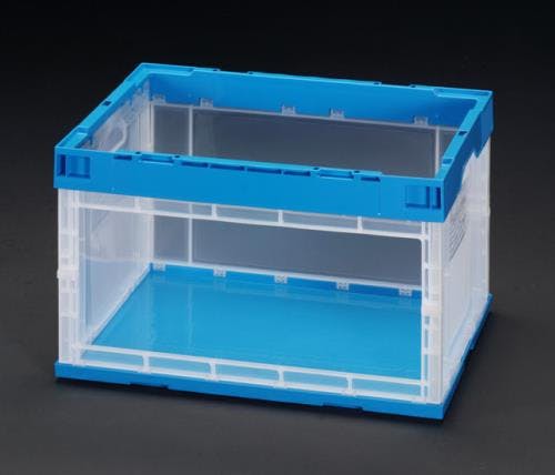 折畳コンテナ(窓開) 650x440x329mm/75L EA506AH-3 4548745089752【別送品】