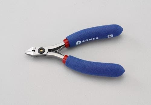 精密用ニッパー(超硬刃/フラッシュ/ESD) 120mm EA535TS-2 4548745115871【別送品】