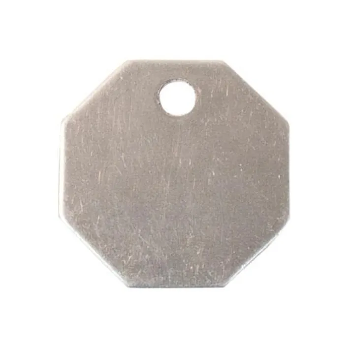 タグブランク(アルミ 八角/10枚) 31.7mm EA591HK-2 4548745152319【別送品】
