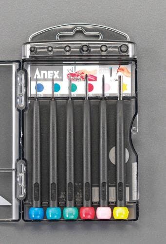 アネックスツール(Anex) ドライバー(精密用) [+-] 6本組 EA552ED-1 4548745161328【別送品】