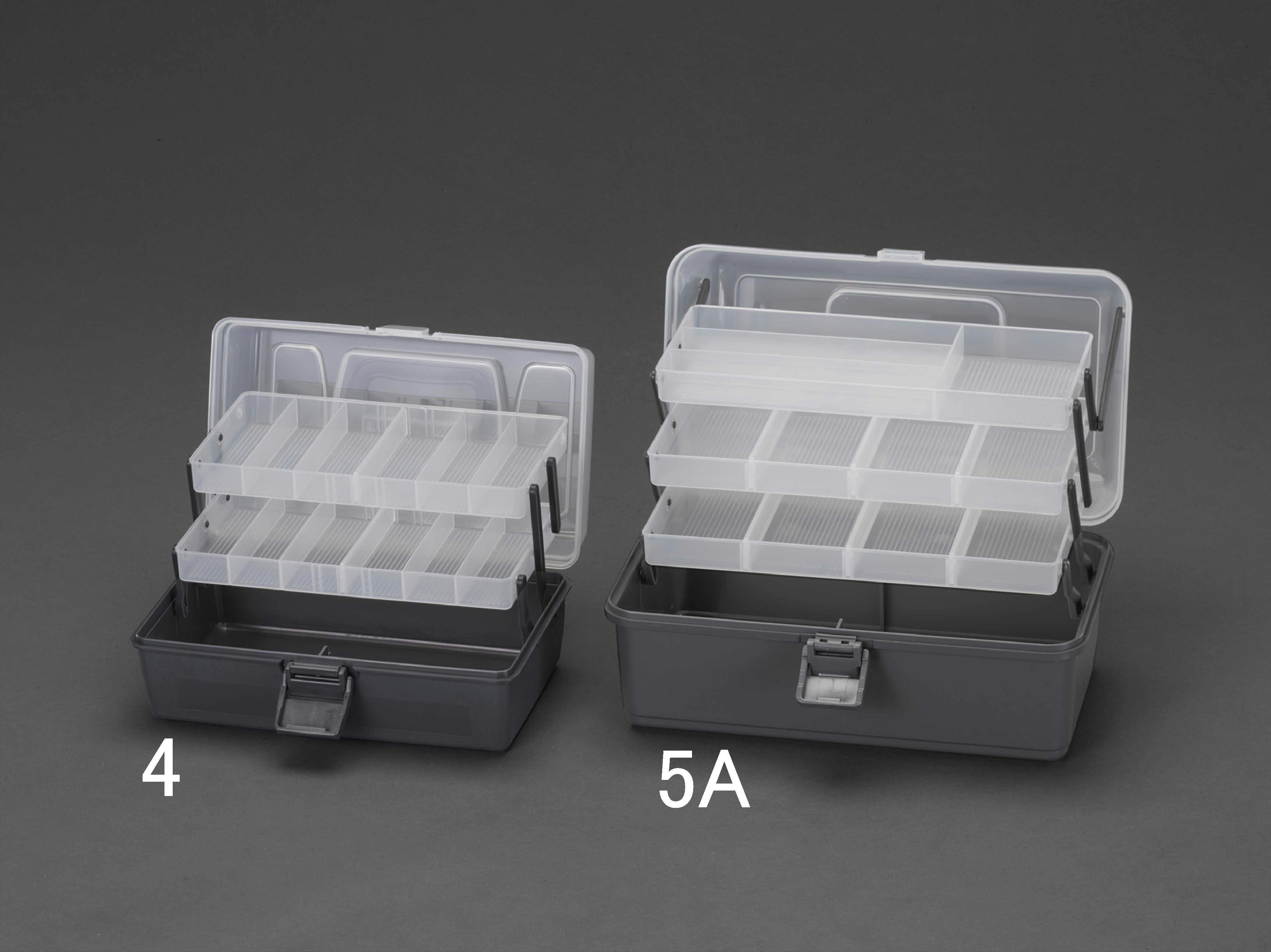 明邦化学工業(MEIHO) 工具箱(2段皿付) 305x190x140mm EA505-4