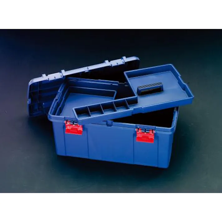 ESCO 597x336x300mm 工具箱(中皿付/青) EA505K-600 4548745219159(CDC)【別送品】