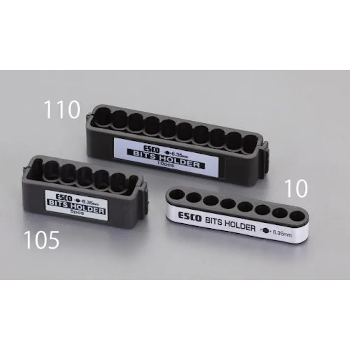 ESCOオリジナル 10本用 (1/4"Hex)ビットケース EA509-110 4548745259148(CDC)【別送品】