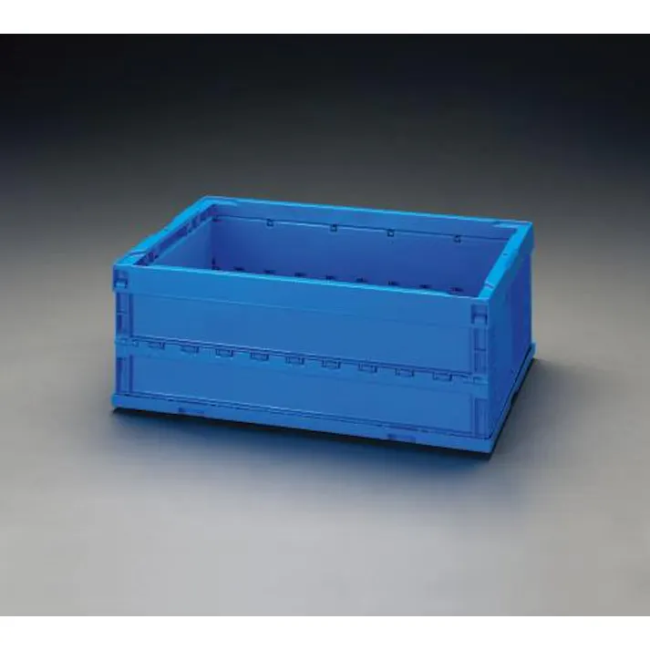 ESCO 649x439x249mm/57.1L 折畳コンテナ(青) EA506AA-32 4548745341928(CDC)【別送品】