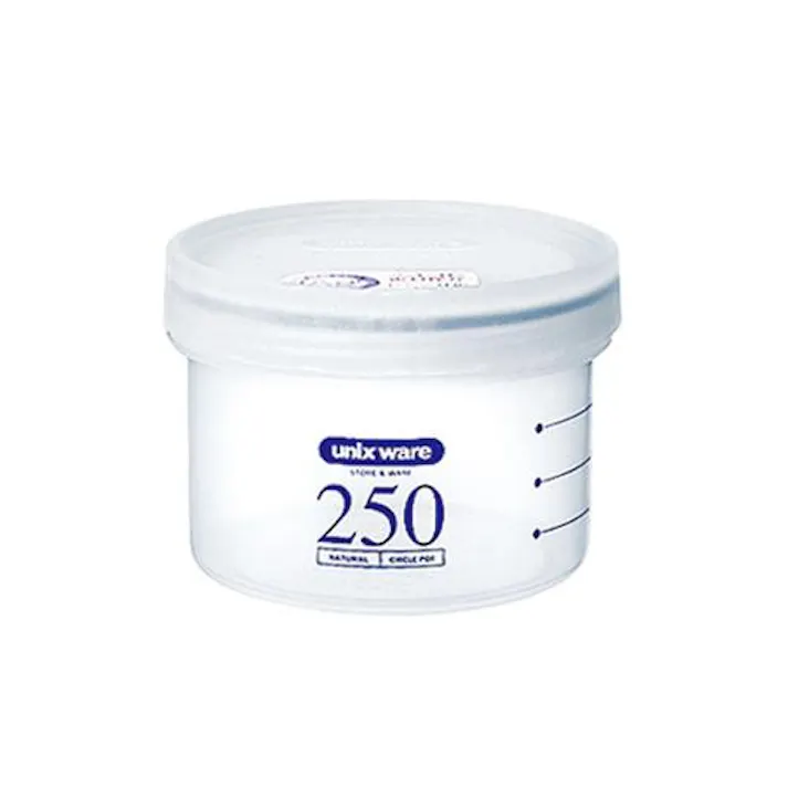 ESCO φ 89x 64mm/250ml 密閉容器(丸型/目盛付) EA508AN-1 4548745343083(CDC)【別送品】