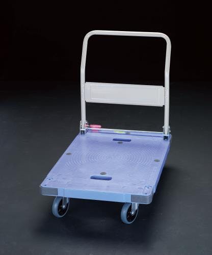 ナンシン 運搬車(足踏みブレーキ付) 900x600mm/300kg EA520B-43 4548745343991【別送品】