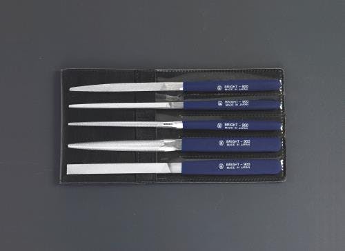 やすり(クロムコーティング 5本組/細目) 200mm EA521PK 4548745344677【別送品】