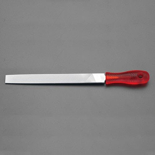 鉄工やすり(コーティング 柄付・平/中目) 150mm EA521PT-150C 4548745344875【別送品】