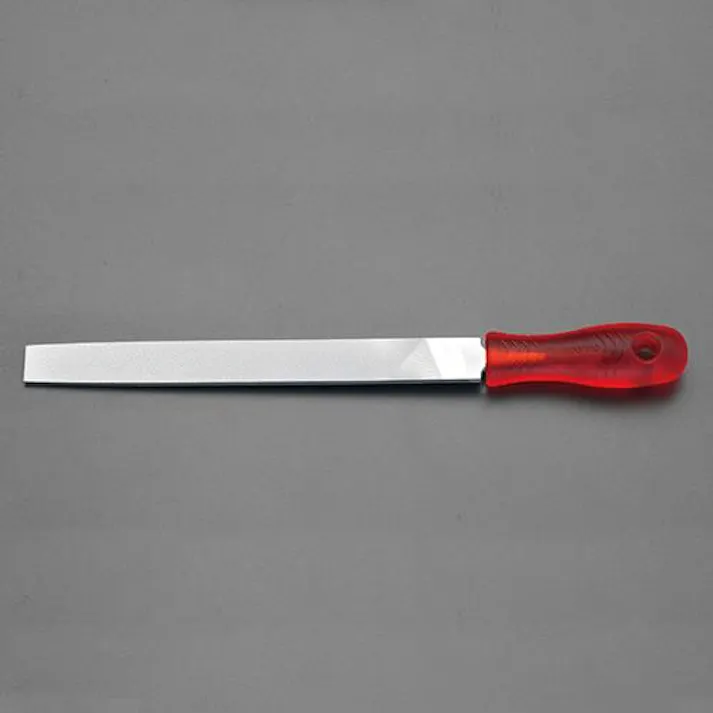 ESCO 200mm 鉄工やすり(コーティング柄付・平/中目) EA521PT-200C 4548745344936(CDC)【別送品】