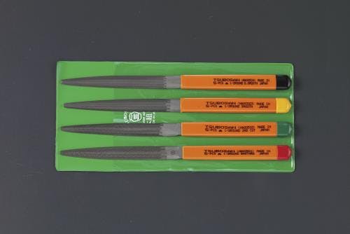 やすり(半丸・4本組/粗・中・細・油目) 185mm EA521TN-12 4548745345537【別送品】