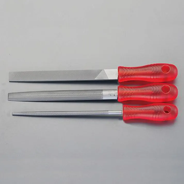 鉄工やすり(3種・3本組/中目) 200mm EA521TV-20B 4548745346008【別送品】