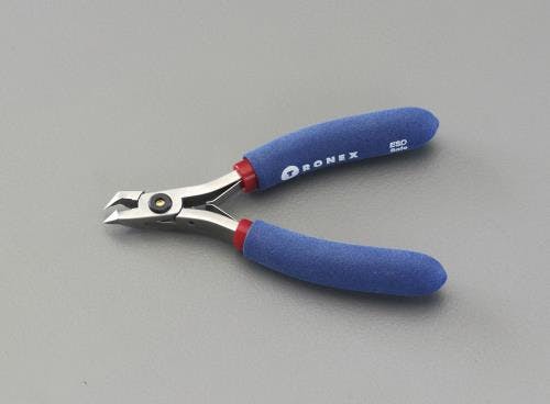 精密用ニッパー(フラッシュ/ピアノ線用/ESD) 120mm EA535TZ-11 4548745348125【別送品】