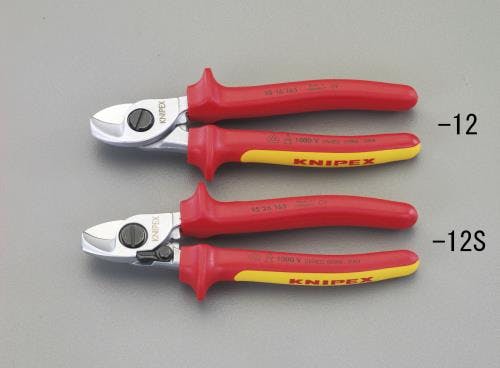 KNIPEX(クニペックス) ケーブルカッター(絶縁・バネ付) φ15mm/165mm EA585KB-12S 4548745352061【別送品】