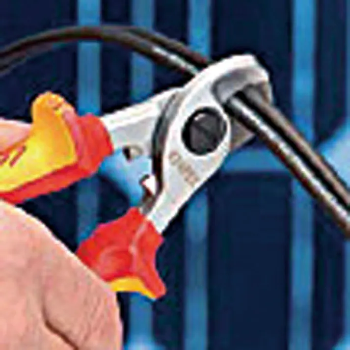 KNIPEX(クニペックス) ケーブルカッター(絶縁・バネ付) φ15mm/165mm EA585KB-12S 4548745352061【別送品】