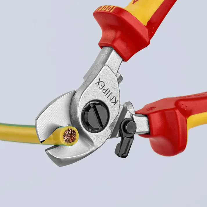 KNIPEX(クニペックス) ケーブルカッター(絶縁・バネ付) φ15mm/165mm EA585KB-12S 4548745352061【別送品】