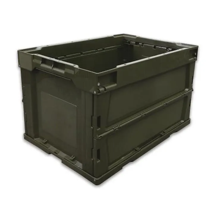 ESCO 530x366x325mm/51.9L 折畳コンテナ(OD色/5個) EA506AA-14E 4548745477740(CDC)【別送品】
