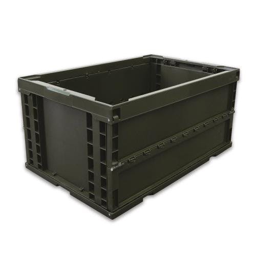 ESCOオリジナル 折畳コンテナ(OD色/5個) 649x439x327mm/74.0L EA506AA-18E 4548745477764【別送品】