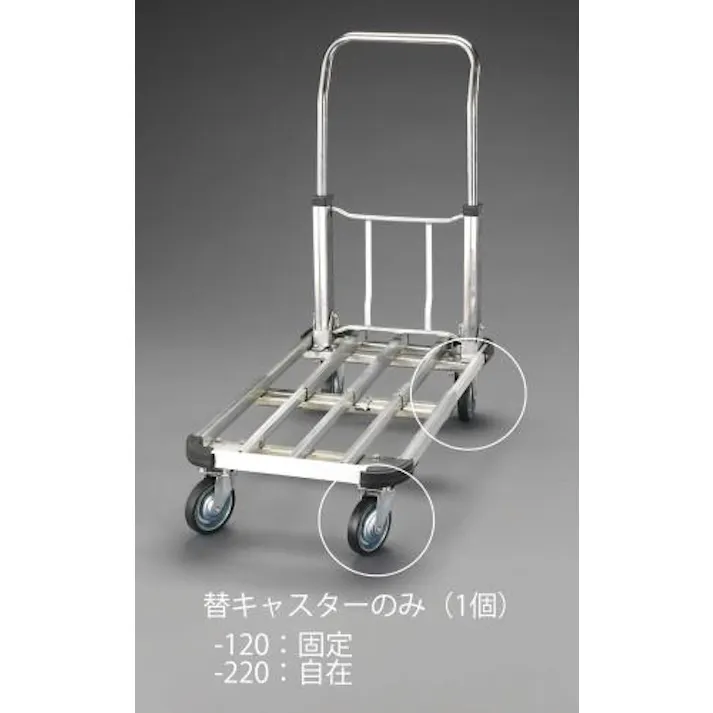 ESCO 100mm 固定金具キャスター(EA520BK-20用) EA520BK-120 4548745537321(CDC)【別送品】