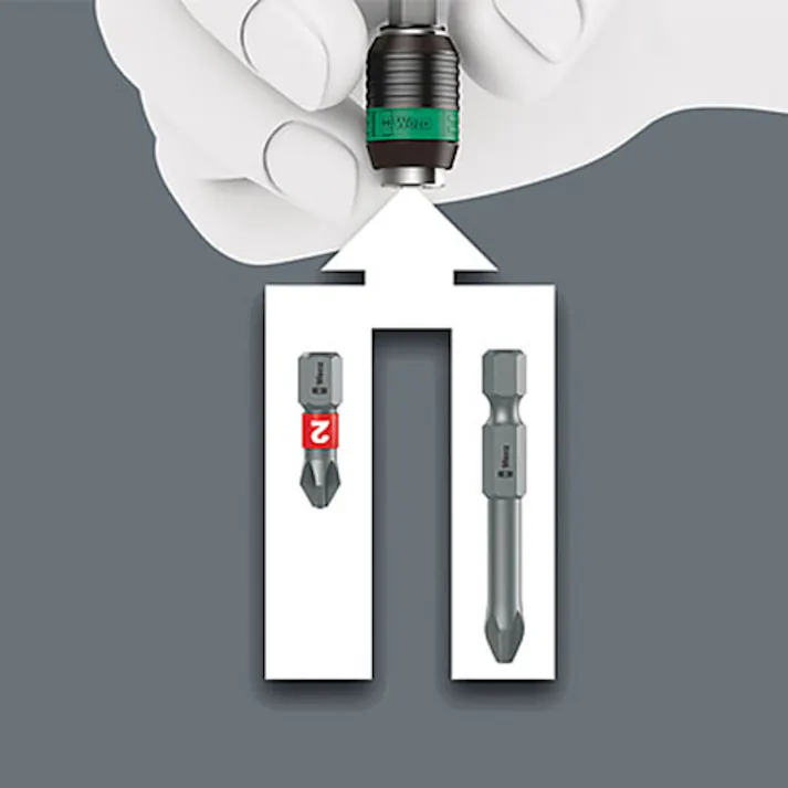 Wera ドライバーハンドル(ラチェット) 1/4”Hex/142mm EA560WB-13 4548745547955【別送品】