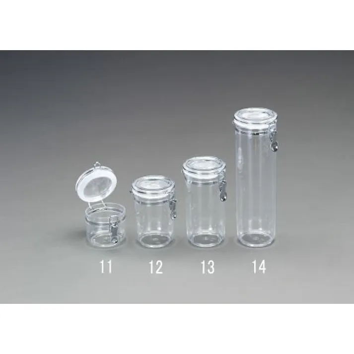 ESCO φ132x145mm/0.70L 密閉容器(ポリスチレン製) EA508AR-12 4548745575316(CDC)【別送品】