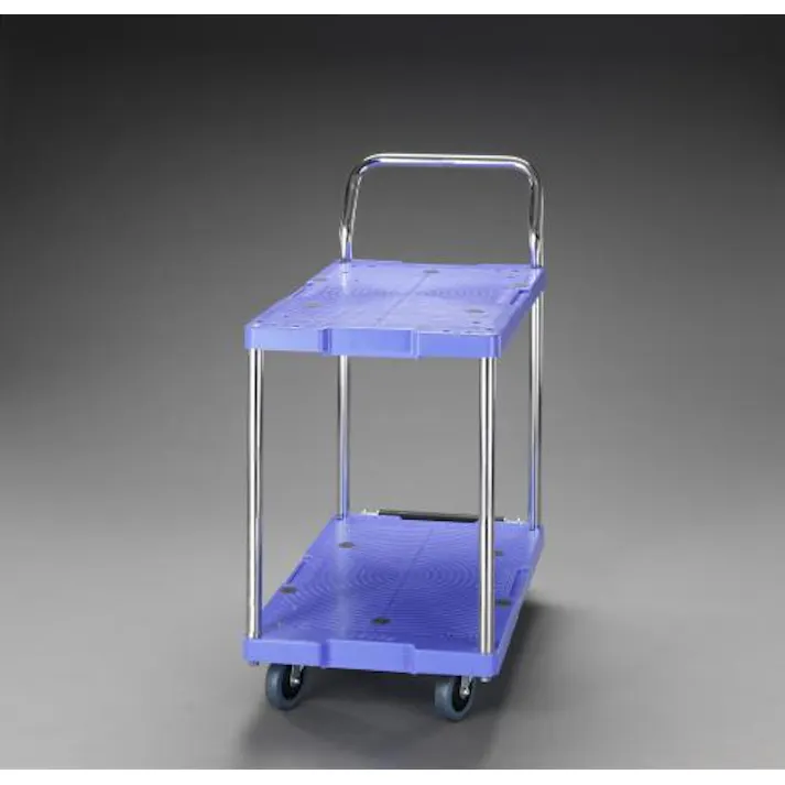 ナンシン 運搬車(二段式/樹脂製) 715x460mm/150kg EA520B-51 4548745625639【別送品】