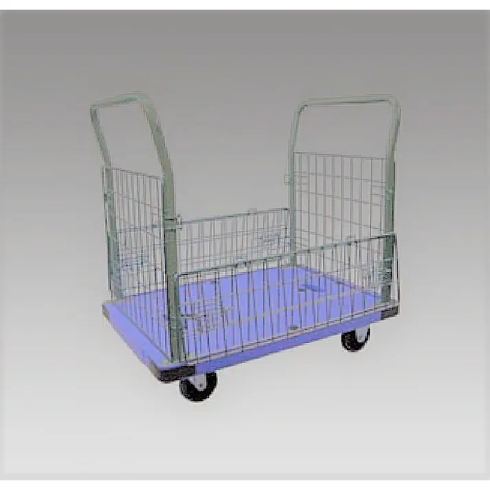 ナンシン 運搬車(メッシュカゴ付) 914x600mm/300kg EA520B-55 4548745625653【別送品】